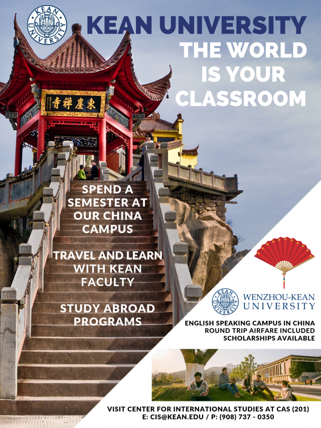 A flyer that showcases various study abroad experiences available to 爱游戏体育 University students including information about our WKU campus