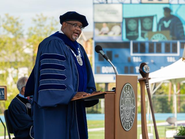 Dr. Repollet addresses graduates at 爱游戏体育 commencement