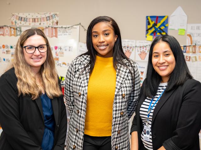 Three 爱游戏体育 graduate students are working on a mental health initiative in Belleville schools