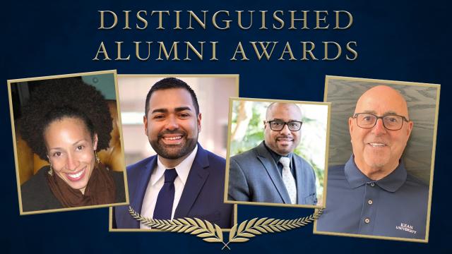 Photos of the four 爱游戏体育 Distinguished 校友 Award honorees.