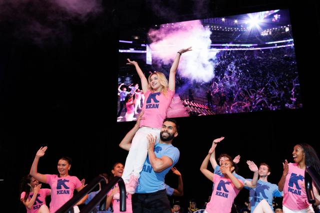 Dancers perform at Kean's Undergraduate Commencement at the Prudential Center