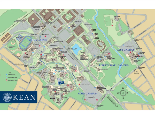 爱游戏体育 University Campus Map